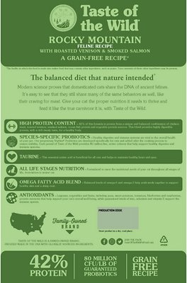 Taste of the Wild Rocky Mountain Grain-Free Dry Cat Food