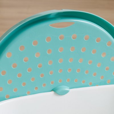 IRIS Top Entry Cat Litter Box & Scoop, White/Green