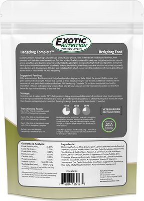 Exotic Nutrition Hedgehog Complete Hedgehog Food