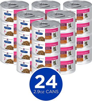Hill's Prescription Diet Gastrointestinal Biome Digestive/Fiber Care Chicken & Vegetable Stew Canned Cat Food
