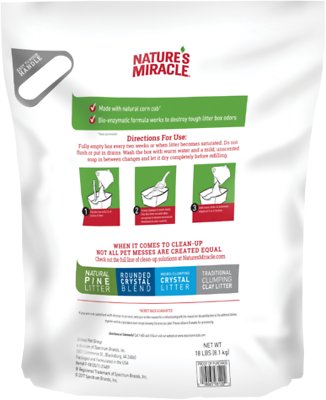 Nature's Miracle Premium Scented Clumping Corn Cat Litter