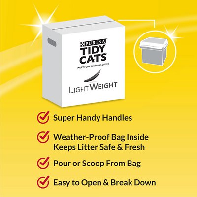 Tidy Cats Free & Clean Lightweight Unscented Clumping Clay Cat Litter