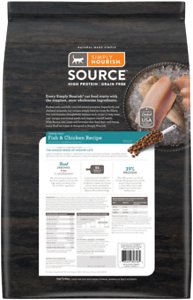Simply Nourish Source Fish & Chicken Recipe High-Protein Grain-Free Adult Indoor Dry Cat Food