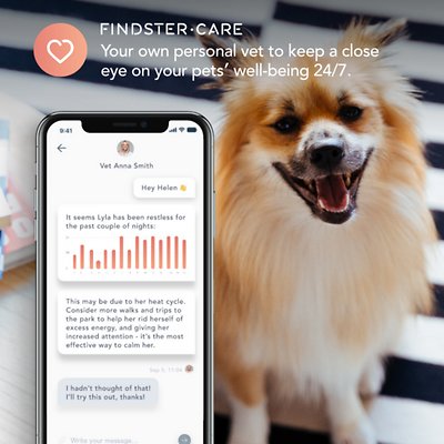 Findster Duo+ Dog & Cat GPS Tracker & Activity Monitor