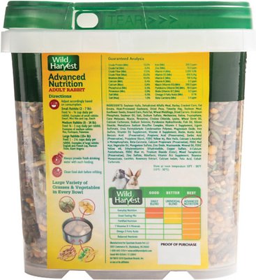 Wild Harvest Advanced Nutrition Adult Rabbit Food