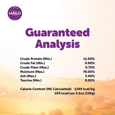 Halo Chicken Recipe Pate Grain-Free Indoor Cat Canned Cat Food