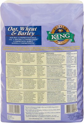 Alfalfa King Double Compressed Oat, Wheat & Barley Hay Small Animal Food