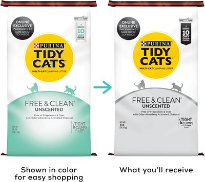 Tidy Cats Free & Clean Unscented Clumping Clay Cat Litter