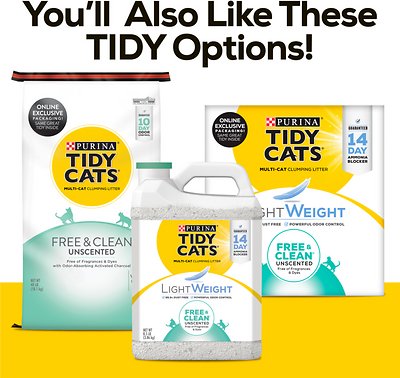 Tidy Cats Free & Clean Unscented Clumping Clay Cat Litter