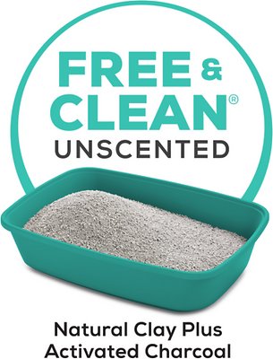 Tidy Cats Free & Clean Unscented Clumping Clay Cat Litter