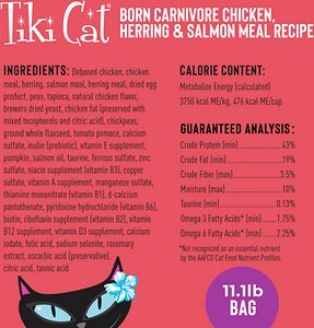 Tiki Cat Born Carnivore Chicken & Herring Grain-Free Dry Cat Food