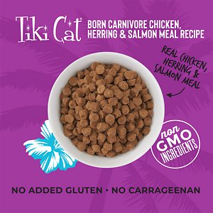 Tiki Cat Born Carnivore Chicken & Herring Grain-Free Dry Cat Food