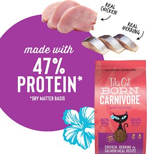 Tiki Cat Born Carnivore Chicken & Herring Grain-Free Dry Cat Food
