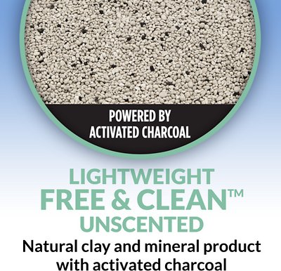 Tidy Cats Free & Clean Lightweight Unscented Clumping Clay Cat Litter