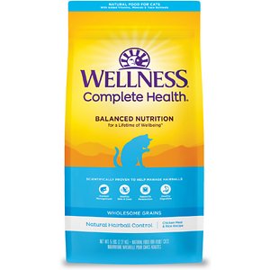 Wellness Natural Hairball Control Chicken Meal & Rice Recipe Dry Cat Food