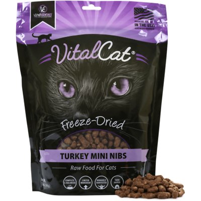VITAL ESSENTIALS Turkey Mini Nibs Freeze-Dried Cat Food