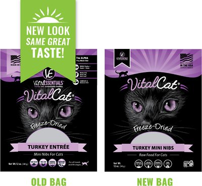 VITAL ESSENTIALS Turkey Mini Nibs Freeze-Dried Cat Food