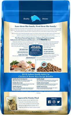 Blue Buffalo Indoor Health Chicken & Brown Rice Recipe Adult Dry Cat Food