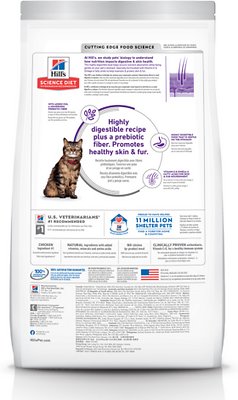 Hill's Science Diet Adult Sensitive Stomach & Skin Chicken & Rice Recipe Dry Cat Food