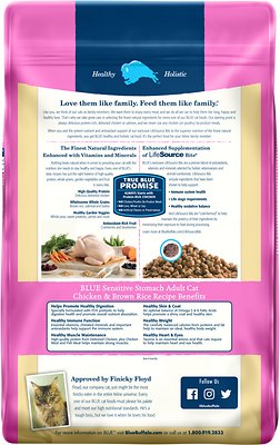 Blue Buffalo Sensitive Stomach Chicken Recipe Adult Dry Cat Food