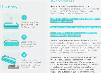 Dr. Elsey's Precious Cat Respiratory Relief Unscented Clumping Clay Cat Litter