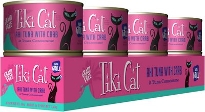 Tiki Cat Hana Grill Ahi Tuna with Crab in Tuna Consomme Grain-Free Canned Cat Food