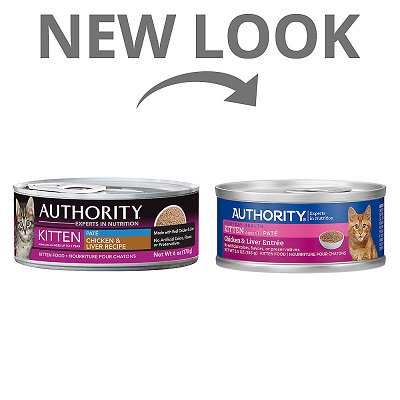 Authority Chicken & Liver Entrée Kitten Pate Canned Food