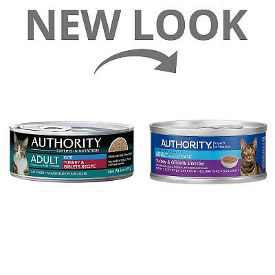 Authority Turkey & Giblets Entrée Adult Pate Canned Food