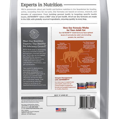 Authority Hairball Control & Weight Management Chicken & Rice Adult Dry Food