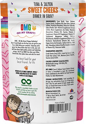 WERUVA B.F.F. Omg! Tuna & Salmon Sweet Cheeks Dinner in Gravy Pouches