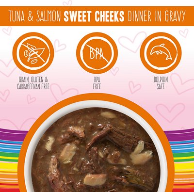 WERUVA B.F.F. Omg! Tuna & Salmon Sweet Cheeks Dinner in Gravy Pouches
