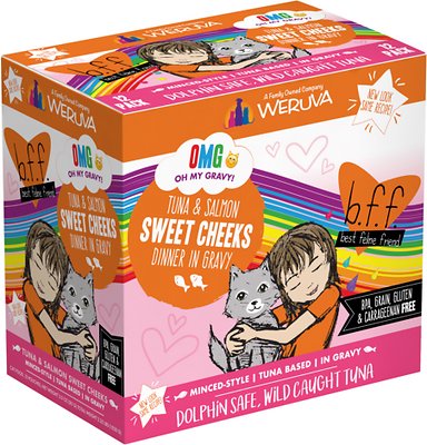 WERUVA B.F.F. Omg! Tuna & Salmon Sweet Cheeks Dinner in Gravy Pouches