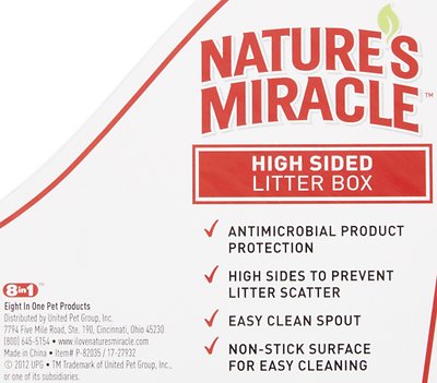 Nature's Miracle Just For Cats Advanced High Sided Cat Litter Box
