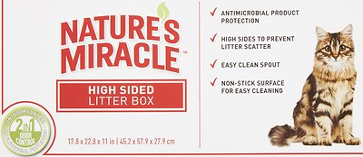 Nature's Miracle Just For Cats Advanced High Sided Cat Litter Box