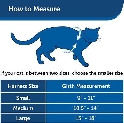 PetSafe Come With Me Kitty Nylon Cat Harness & Bungee Leash