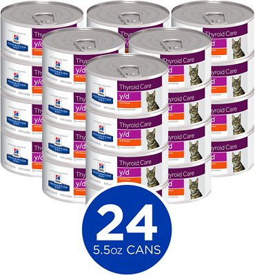 Hill's Prescription Diet y/d Thyroid Care with Chicken Canned Cat Food