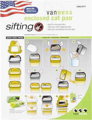 Van Ness Enclosed Sifting Cat Litter Pan