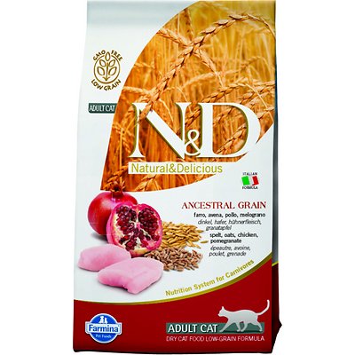 Farmina Natural & Delicious Chicken & Pomegranate Ancestral Low-Grain Formula Dry Food