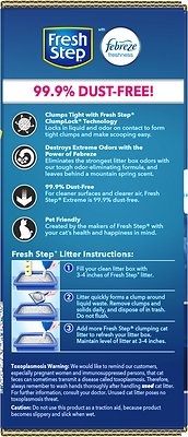 Fresh Step Extreme Odor Control Febreze Scented Clumping Clay Cat Litter