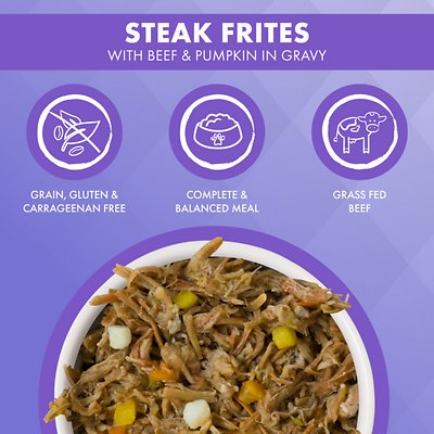Weruva Truluxe Steak Frites with Beef & Pumpkin in Gravy Grain-Free Canned Food