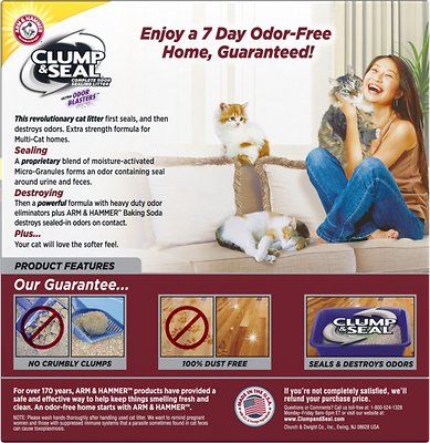 Arm & Hammer Litter Clump & Seal Multi-Cat Scented Clumping Clay Cat Litter