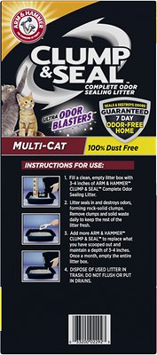 Arm & Hammer Litter Clump & Seal Multi-Cat Scented Clumping Clay Cat Litter