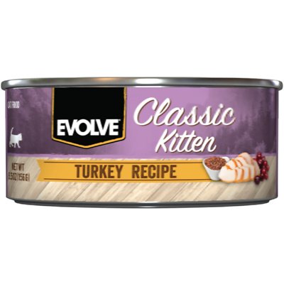 EVOLVE Classic Kitten Turkey Recipe Canned Cat Food