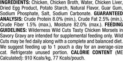 Blue Buffalo Wilderness Tasty Toppers Wild Cuts