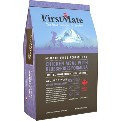 FirstMate Chicken Meal with Blueberries Formula Limited Ingredient Diet Grain-Free Dry Cat Food