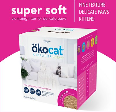 Okocat Super Soft Clumping Wood Unscented Cat Litter