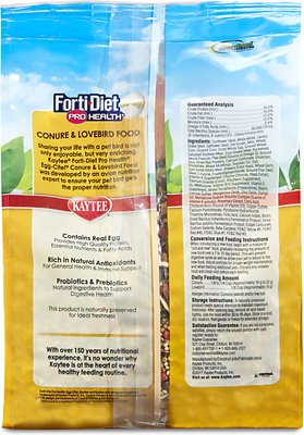Kaytee Egg-Cite! Forti-Diet Pro Health Conure & Lovebird Food