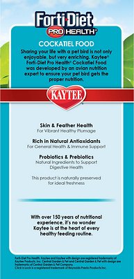 Kaytee Forti-Diet Pro Health Cockatiel Food