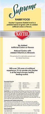 Kaytee Supreme Fortified Daily Diet Rabbit Food