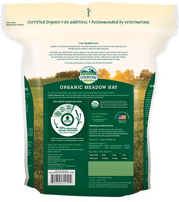 Oxbow Organic Meadow Hay Small Animal Food